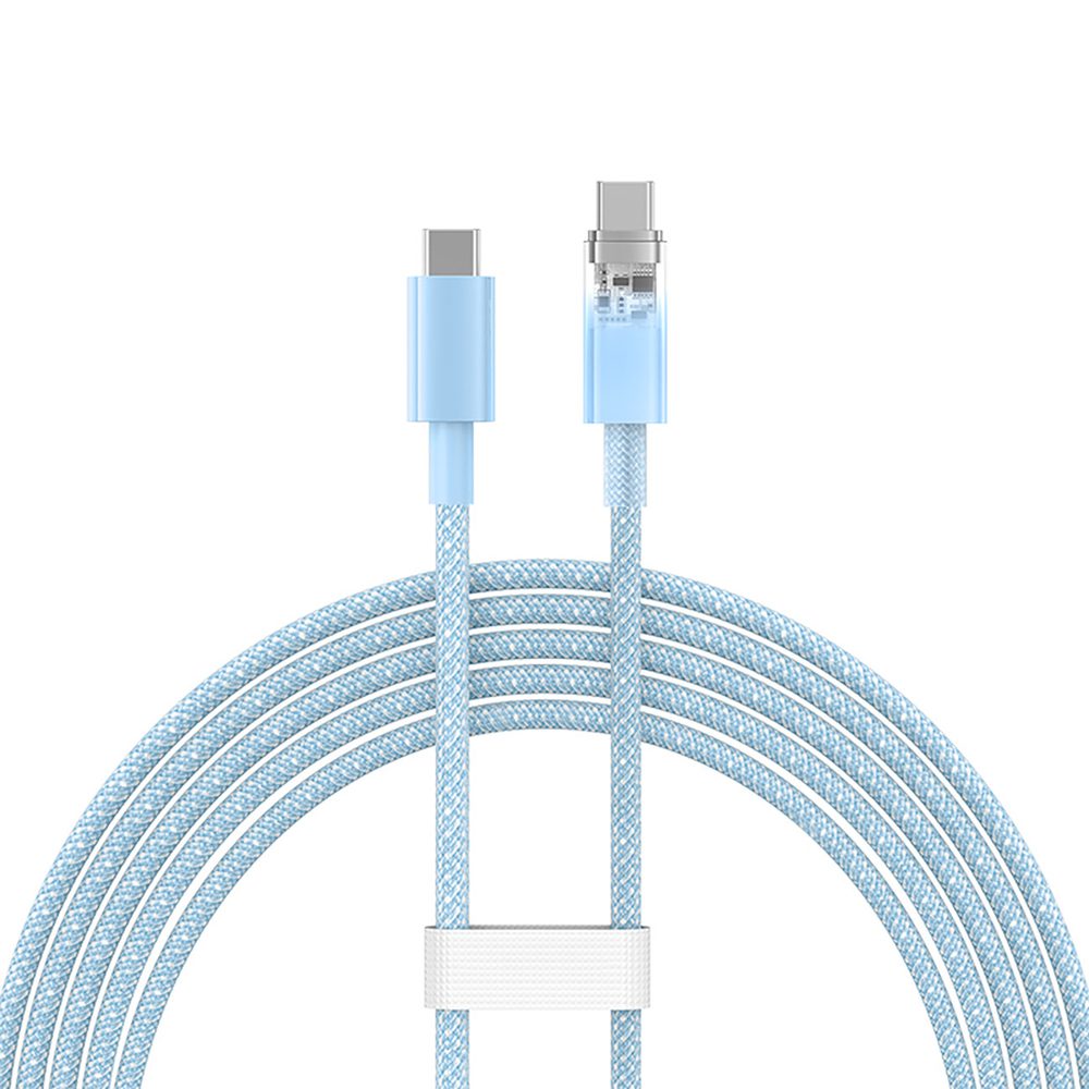 Baseus Explorer 100W USB-C - USB-C Cable with Intelligent Temperature Sensor 2m - Blueeng