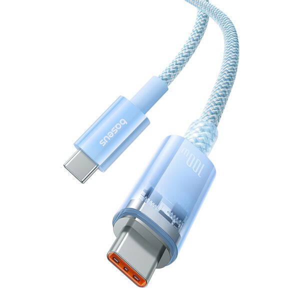 Baseus Explorer 100W USB-C - USB-C Cable with Intelligent Temperature Sensor 2m - Blueeng