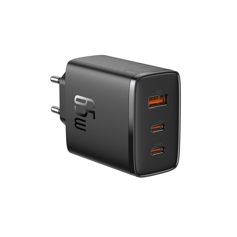 Baseus Cube Pro 65W GaN charger 2x USB-C USB-A - blackeng