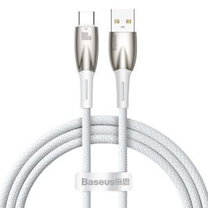 Baseus Glimmer Series fast charging cable USB-A - USB-C 100W 480Mbps 1m whiteeng