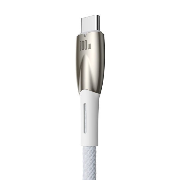 Baseus Glimmer Series fast charging cable USB-A - USB-C 100W 480Mbps 1m whiteeng