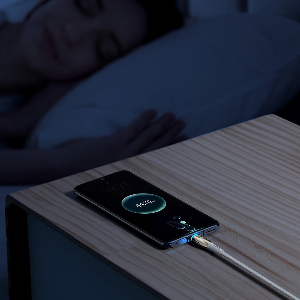 Baseus Glimmer Series fast charging cable USB-A - USB-C 100W 480Mbps 1m whiteeng