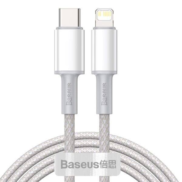 Baseus CATLGD-A02 Lightning - USB-C PD cable 20W 480Mb/s 2m - whiteeng