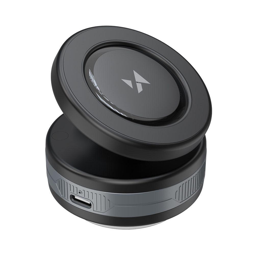 204286_2 Wozinsky WUSQ-01 Car Holder with Qi Charger Compatible with MagSafe - Blackeng