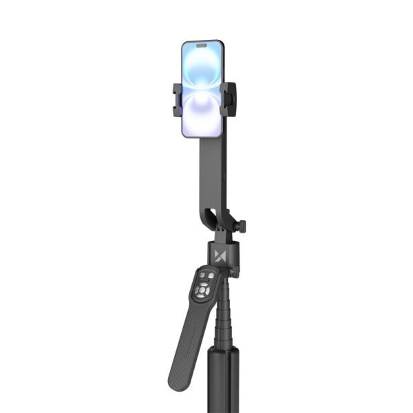 204287_17 Wozinsky WST-360YS Selfie Stick with Tripod Function with 360° AI Auto Face Tracking Gesture Control - Blackeng