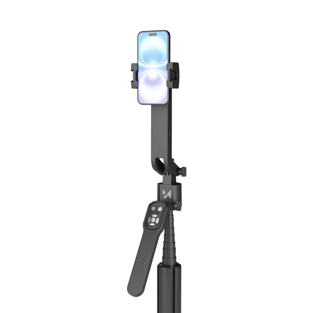 204287_17 Wozinsky WST-360YS Selfie Stick with Tripod Function with 360° AI Auto Face Tracking Gesture Control - Blackeng