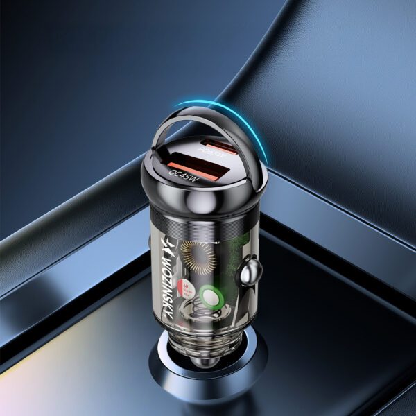Wozinsky 65W Car Charger USB-C PD 65W / USB-A 45W QC 3.0 - Blackeng