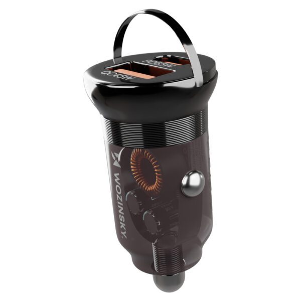 Wozinsky 65W Car Charger USB-C PD 65W / USB-A 45W QC 3.0 - Blackeng