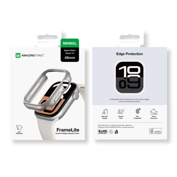 AmazingThing Minimal Case for Apple Watch 46mm – silvereng