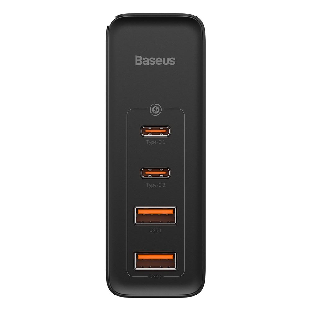 Baseus wall charger GaN2 Pro PD 100W 2x USB-C 2x USB black