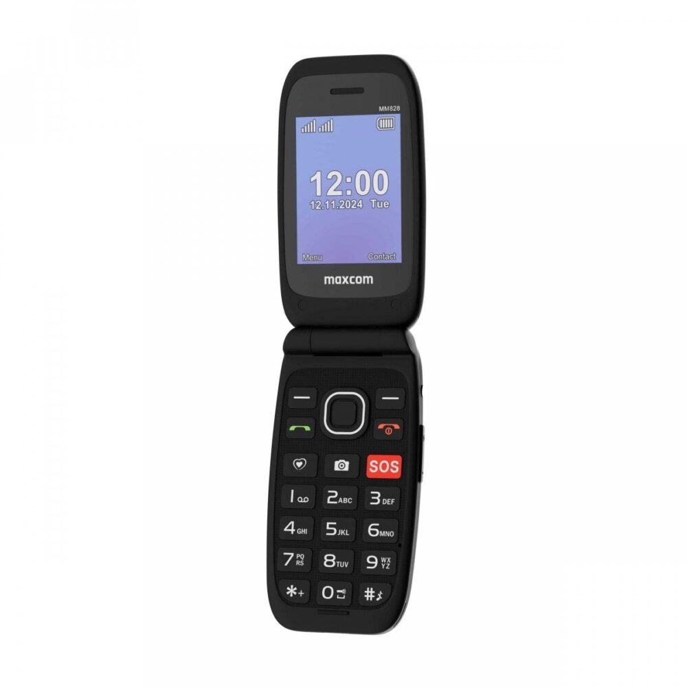 MAXCOM mobile phone for seniors MM828 L 4G black