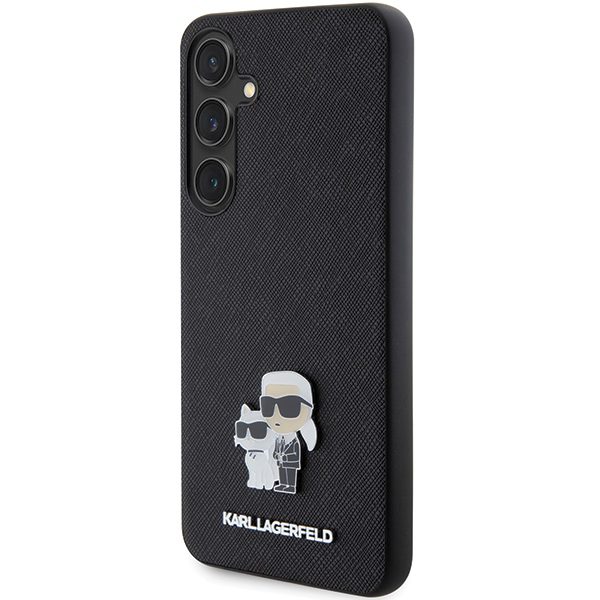 Karl Lagerfeld case for Samsung Galaxy S24 KLHCS24SPSAKCMPK black HC SAFFIANO KC PIN