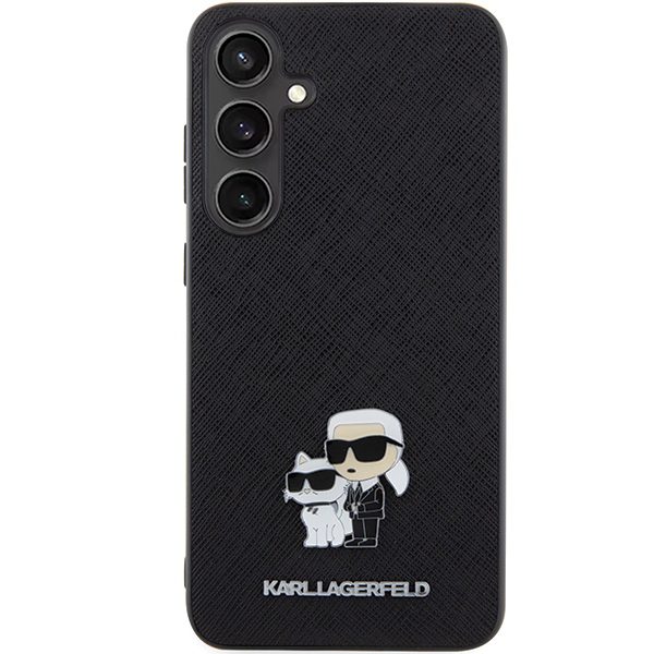 Karl Lagerfeld case for Samsung Galaxy S24 KLHCS24SPSAKCMPK black HC SAFFIANO KC PIN
