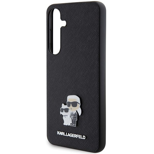 Karl Lagerfeld case for Samsung Galaxy S24 KLHCS24SPSAKCMPK black HC SAFFIANO KC PIN