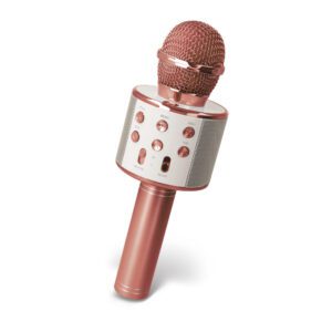 Setty Bluetooth microphone with speaker BM-100 rose gold