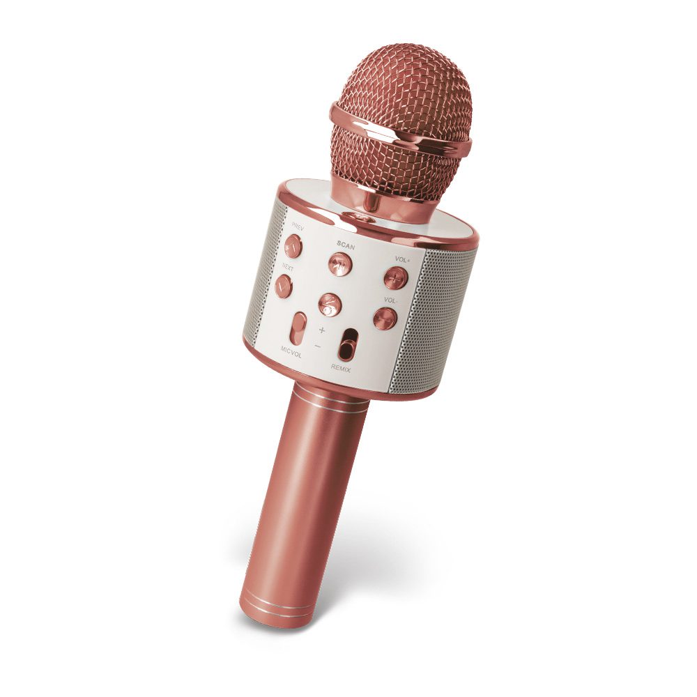 Setty Bluetooth microphone with speaker BM-100 rose gold