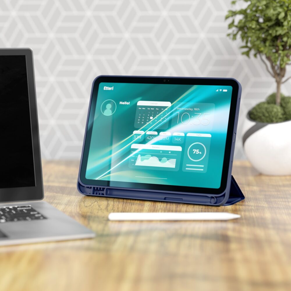 Etteri case for Apple iPad Pro 2024 11' dark blue