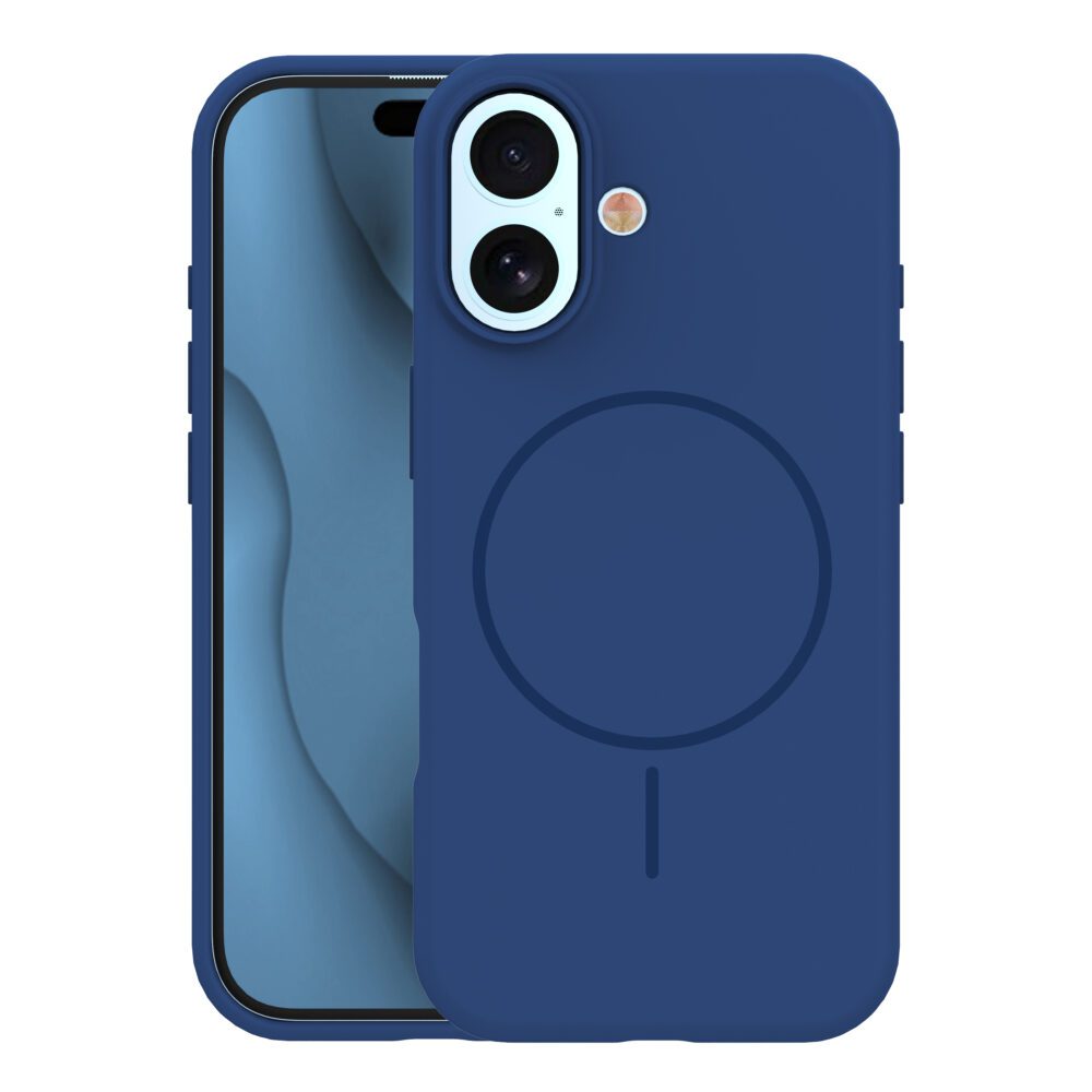 Silicone Thin Mag case for iPhone 17 6,3" dark blue