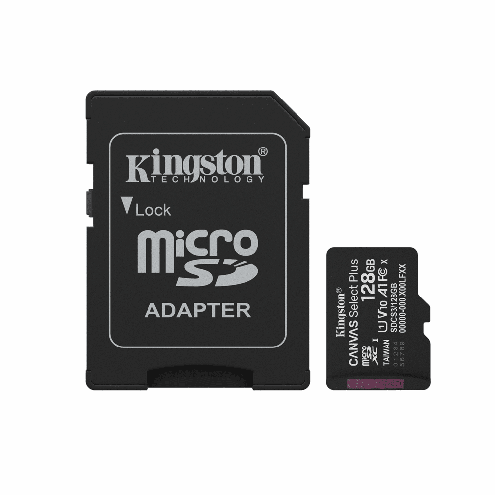 Kingston memory card microSD 128GB Canvas Select+