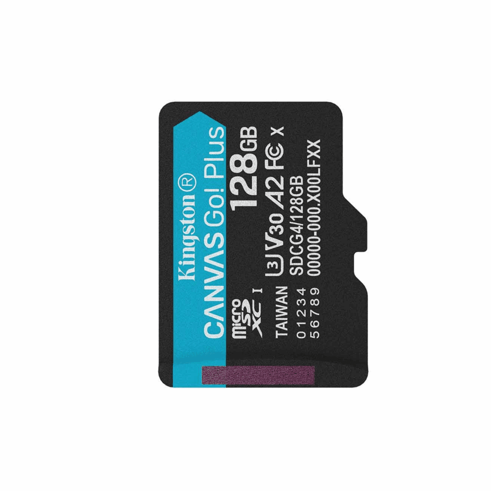 Kingston memory card 128GB SDXC Canvas Go Plus Gen4 200MB/s C10 UHS-I U3 V30