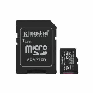 Kingston memory card 256GB microSDXC Canvas Select Plus Gen3 150MB/s A1 Card + Adapter