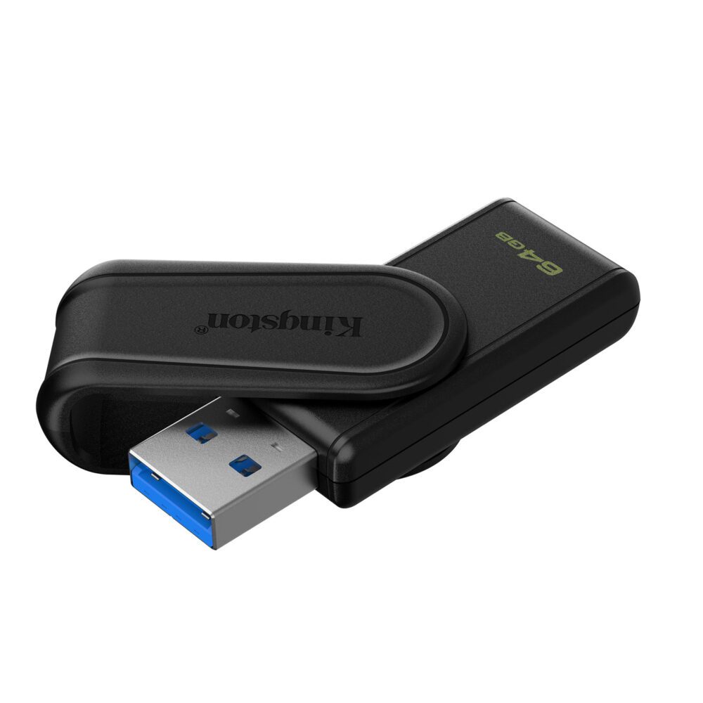 Kingston pendrive 64GB Portable USB 3.2 Gen 1 DataTraveler Exodia S (Black/Black)
