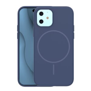 Silicone Thin Mag case for iPhone 12 / 12 Pro 6,1" dark blue