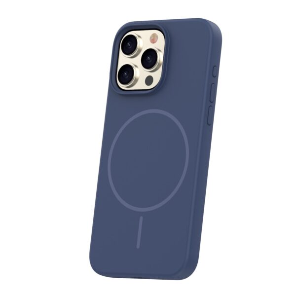 Silicone Thin Mag case for iPhone 15 Pro Max 6,7" dark blue