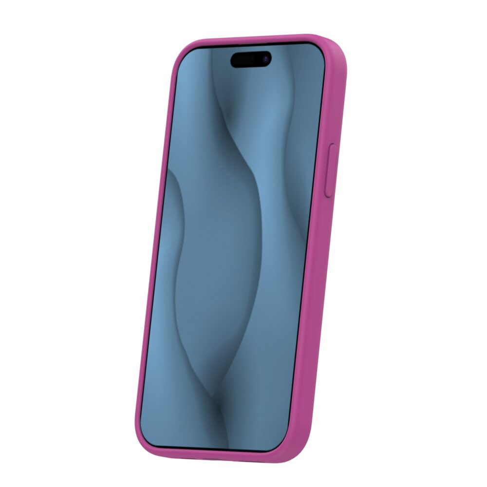 Silicone Thin Mag case for iPhone 12 / 12 Pro 6,1" fuschia
