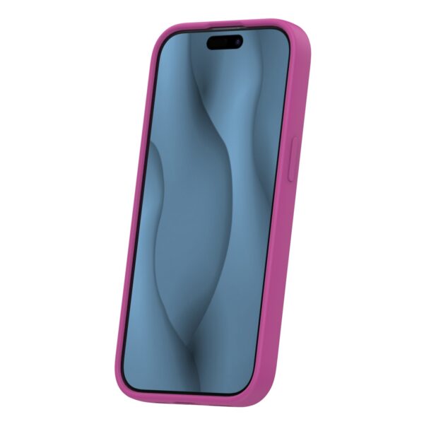 Silicone Thin Mag case for iPhone 15 6,1" fuschia