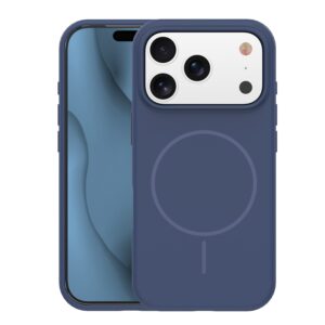 Silicone Thin Mag case for iPhone 17 Pro 6,3" dark blue