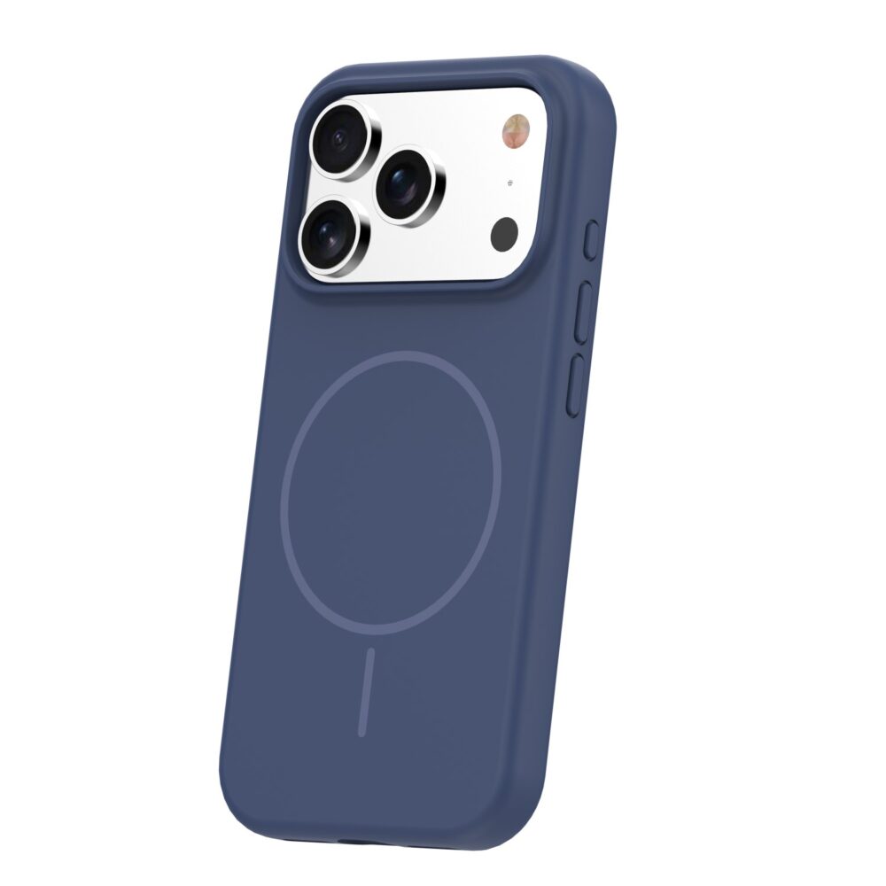 Silicone Thin Mag case for iPhone 17 Pro 6,3" dark blue