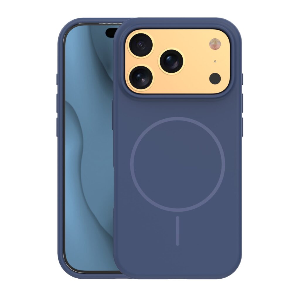 Silicone Thin Mag case for iPhone 17 Pro Max 6,9" dark blue