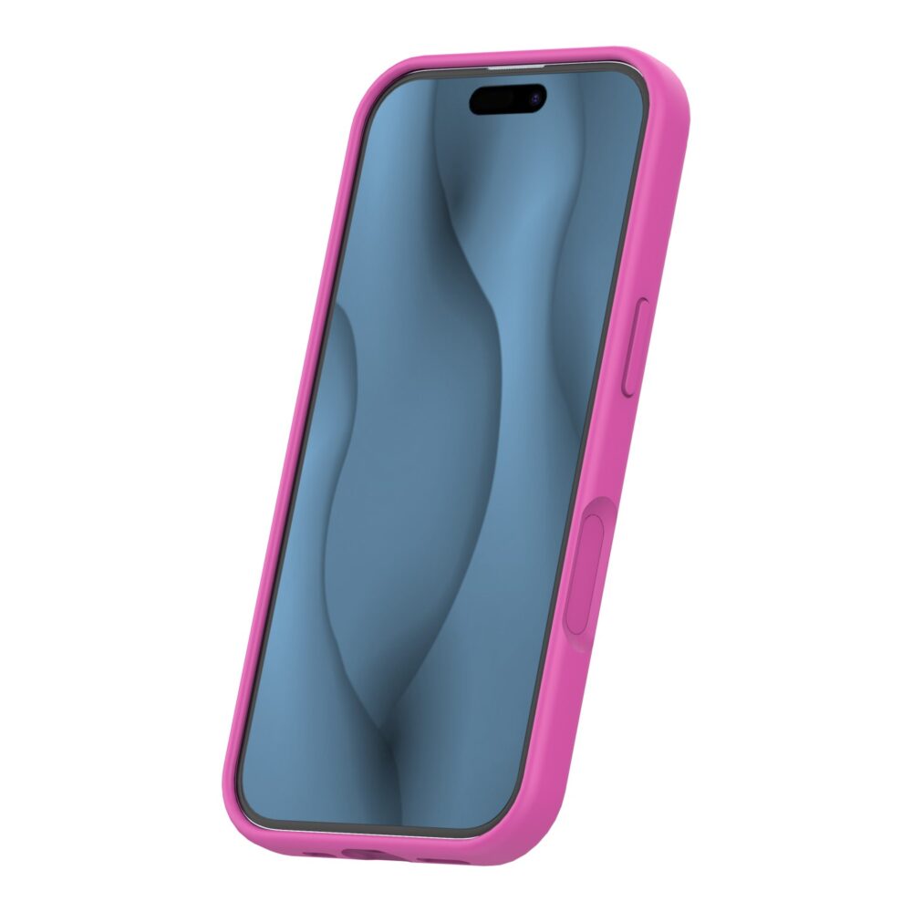 Silicone Thin Mag case for iPhone 17 6,3" fuschia