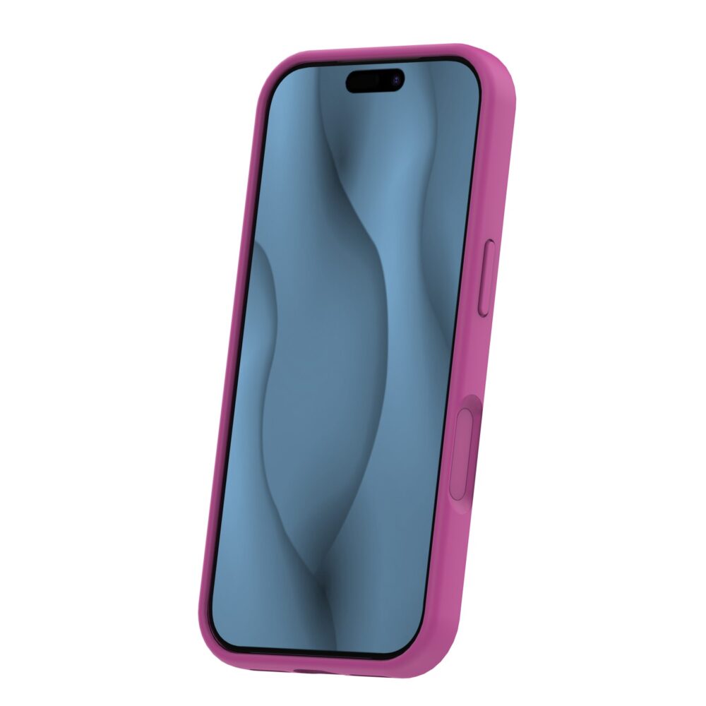 Silicone Thin Mag case for iPhone 17 Pro 6,3" fuschia