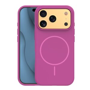 Silicone Thin Mag case for iPhone 17 Pro Max 6,9" fuschia