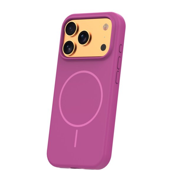 Silicone Thin Mag case for iPhone 17 Pro Max 6,9" fuschia