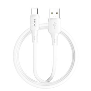 BWOO 3A silicone cable X329C USB-C 3A 1m white