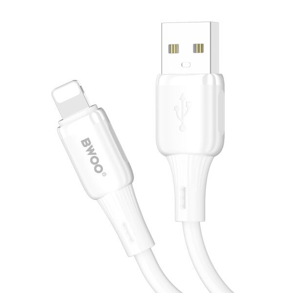 BWOO 3A silicone cable X329L USB-C - Lightning 3A 1m white