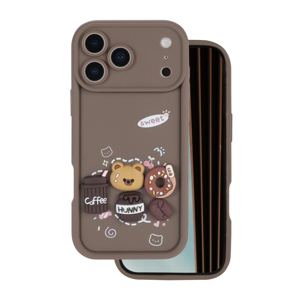Ultra Trendy 3D case for iPhone 17 Pro 6,3" Coffee