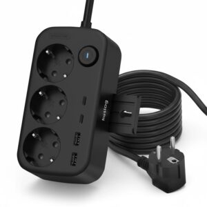 Huslog Power strip with phone holder HUS1056