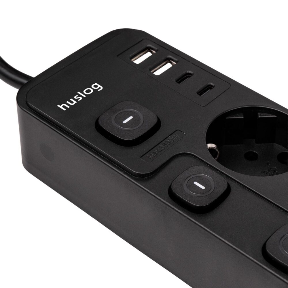 483106_oryg Huslog Power strip with 5 switches