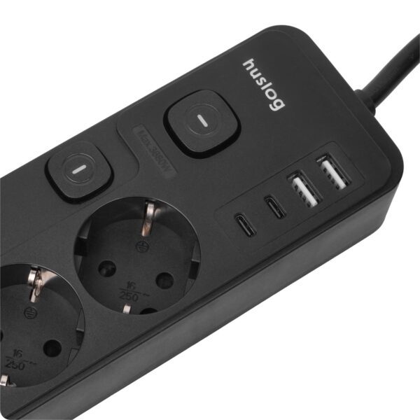 483107_oryg Huslog Power strip with 5 switches