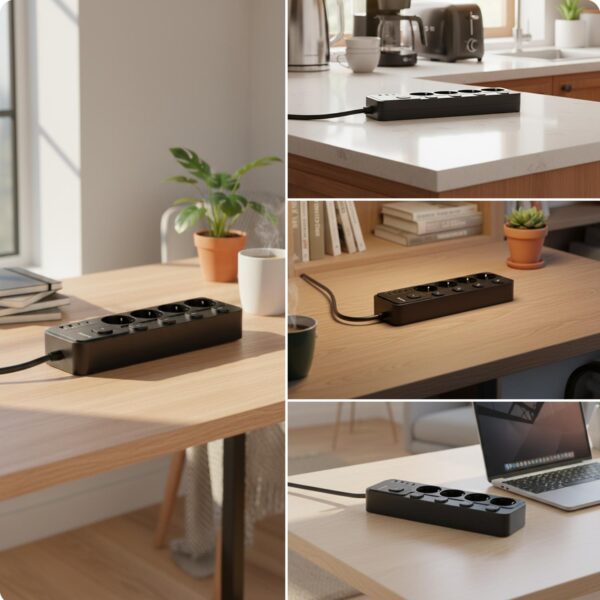 483112_oryg Huslog Power strip with 5 switches