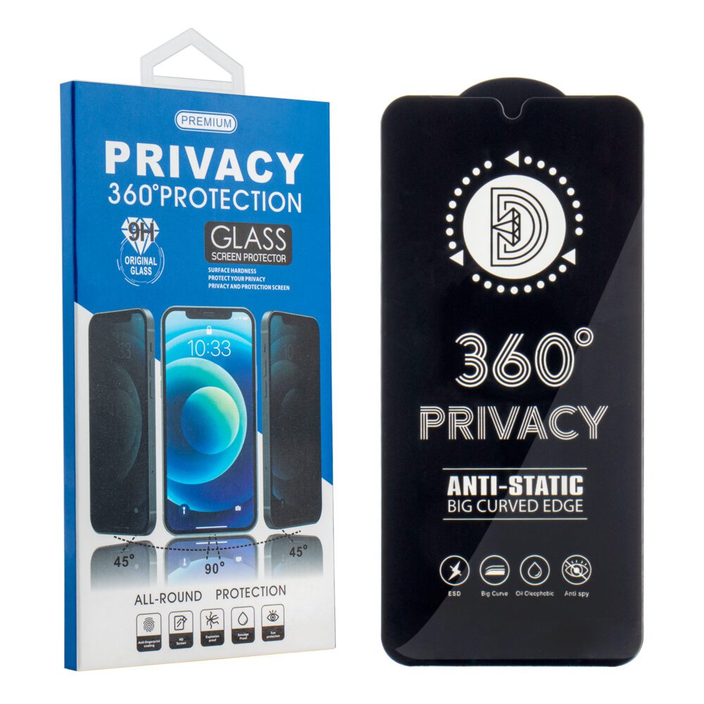 Tempered glass Privacy 360 for iPhone 13 / 13 Pro / 14 / 16e