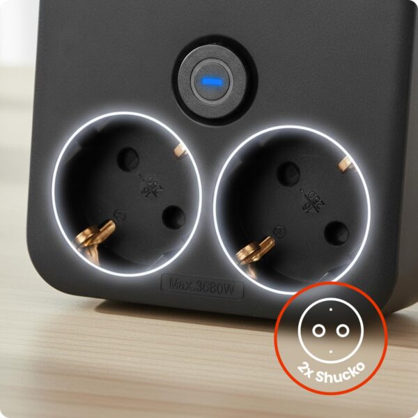 Huslog Power strip with phone holder HUS1055