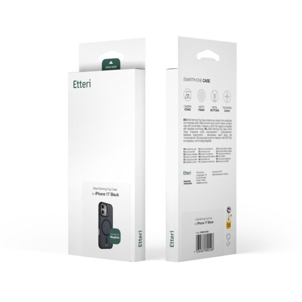 Etteri Morning Fog case for iPhone 16 Pro 6,3" black
