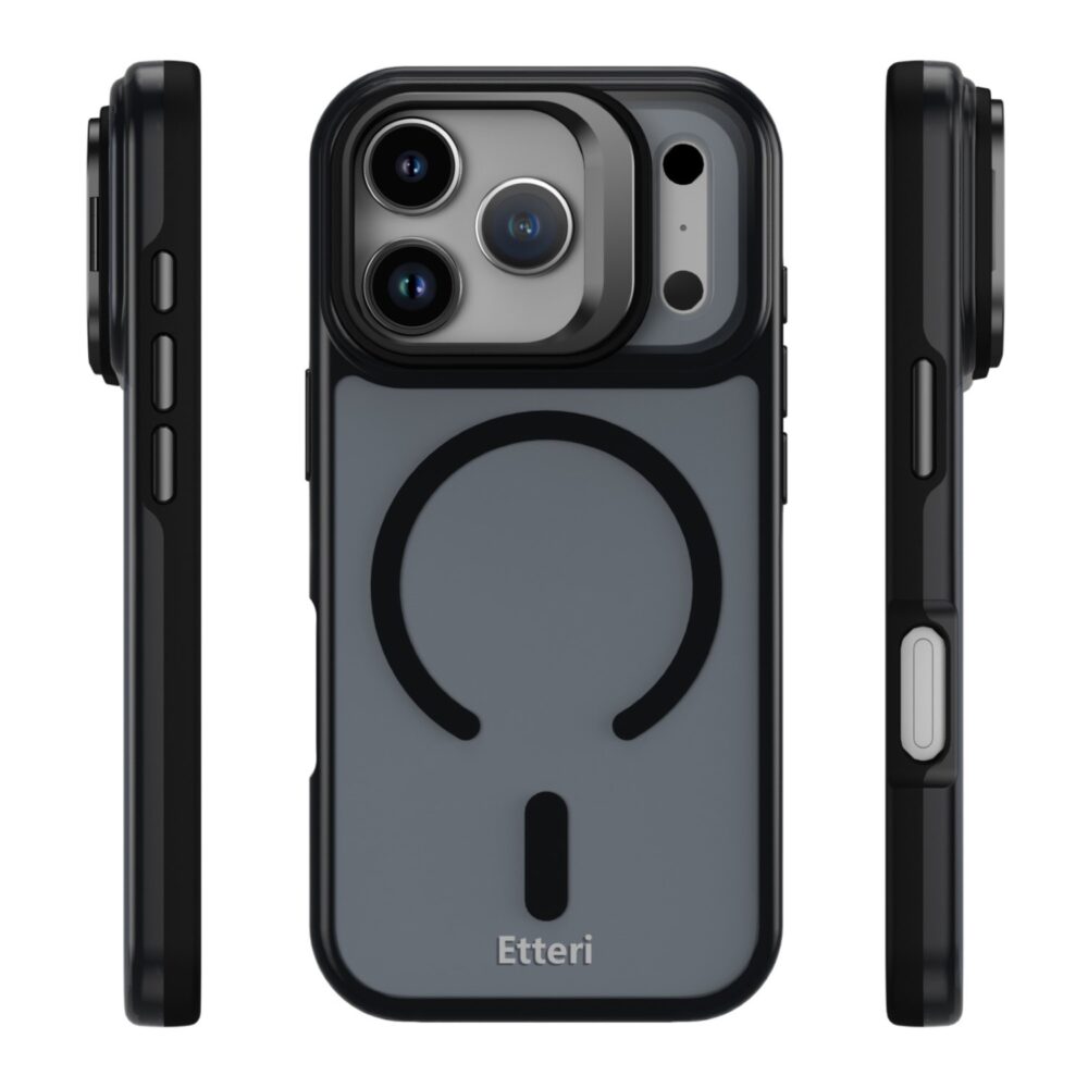 Etteri Morning Fog case for iPhone 17 Pro Max 6,9" black