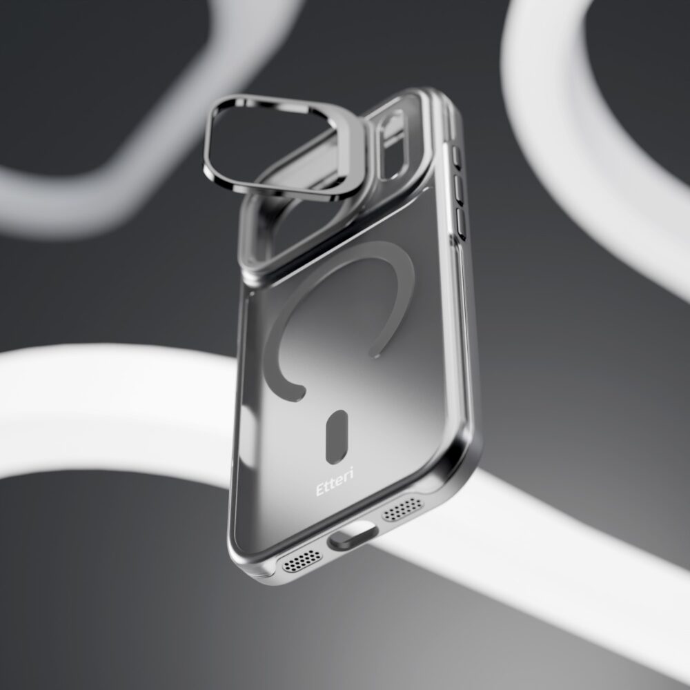 Etteri Morning Fog case for iPhone 17 Pro Max 6,9" black