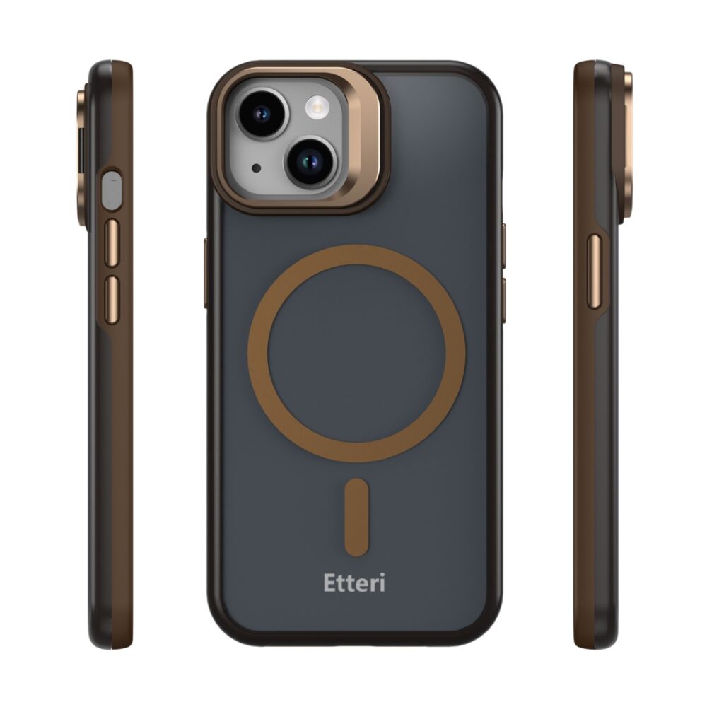 Etteri Morning Fog case for iPhone 13 6,1" brown